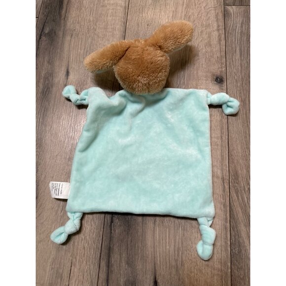 Happy Go Fluffy Walgreens My1st Easter Bunny Lovey Blanket Baby Gift Blue & Brow - Picture 5 of 6